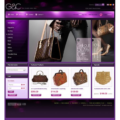 Création site prestashop