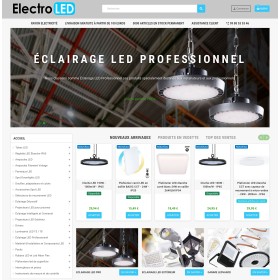 Création site de vente dropshipping en produit d'électricité et éclairages LED